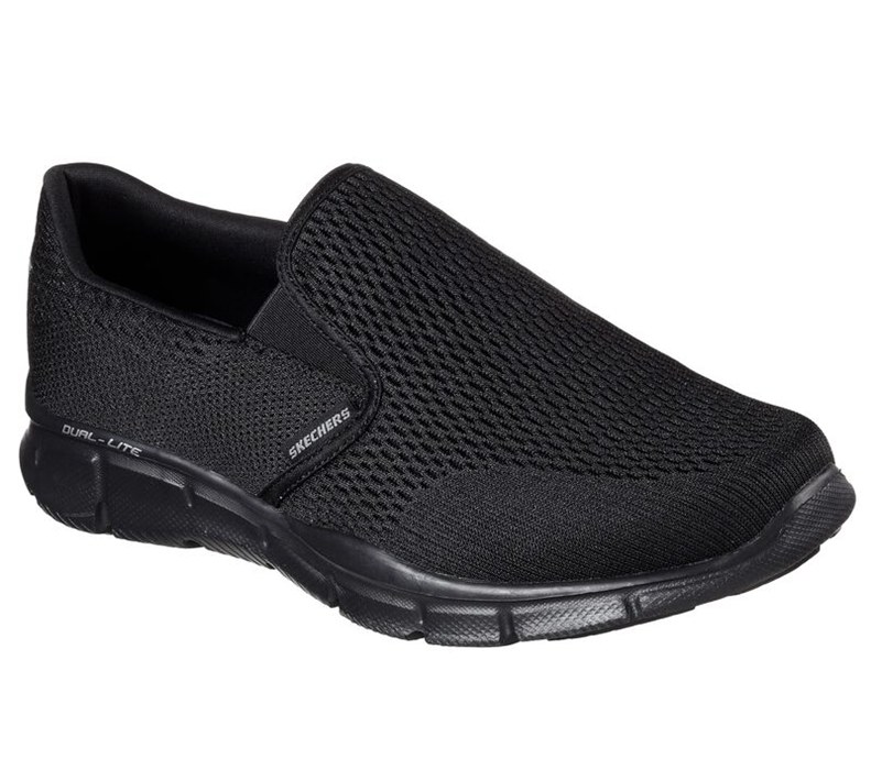 Skechers Herr Svarta Slip On - Equalizer - Double Play - Sverige (LHSFK-3541)
